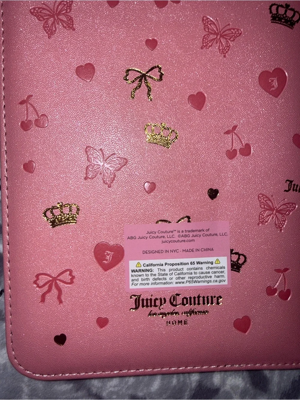 Juicy Couture Pink 18-Month Planner with Gold Crown Pen